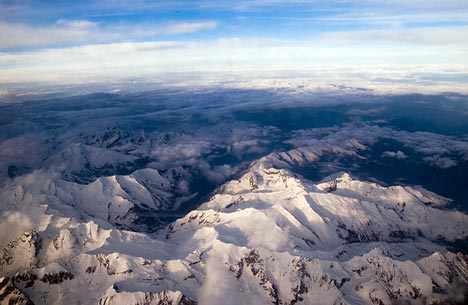 vista de los Alpes