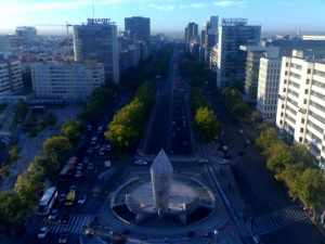 vista de Madrid desde la cima del Obelisco