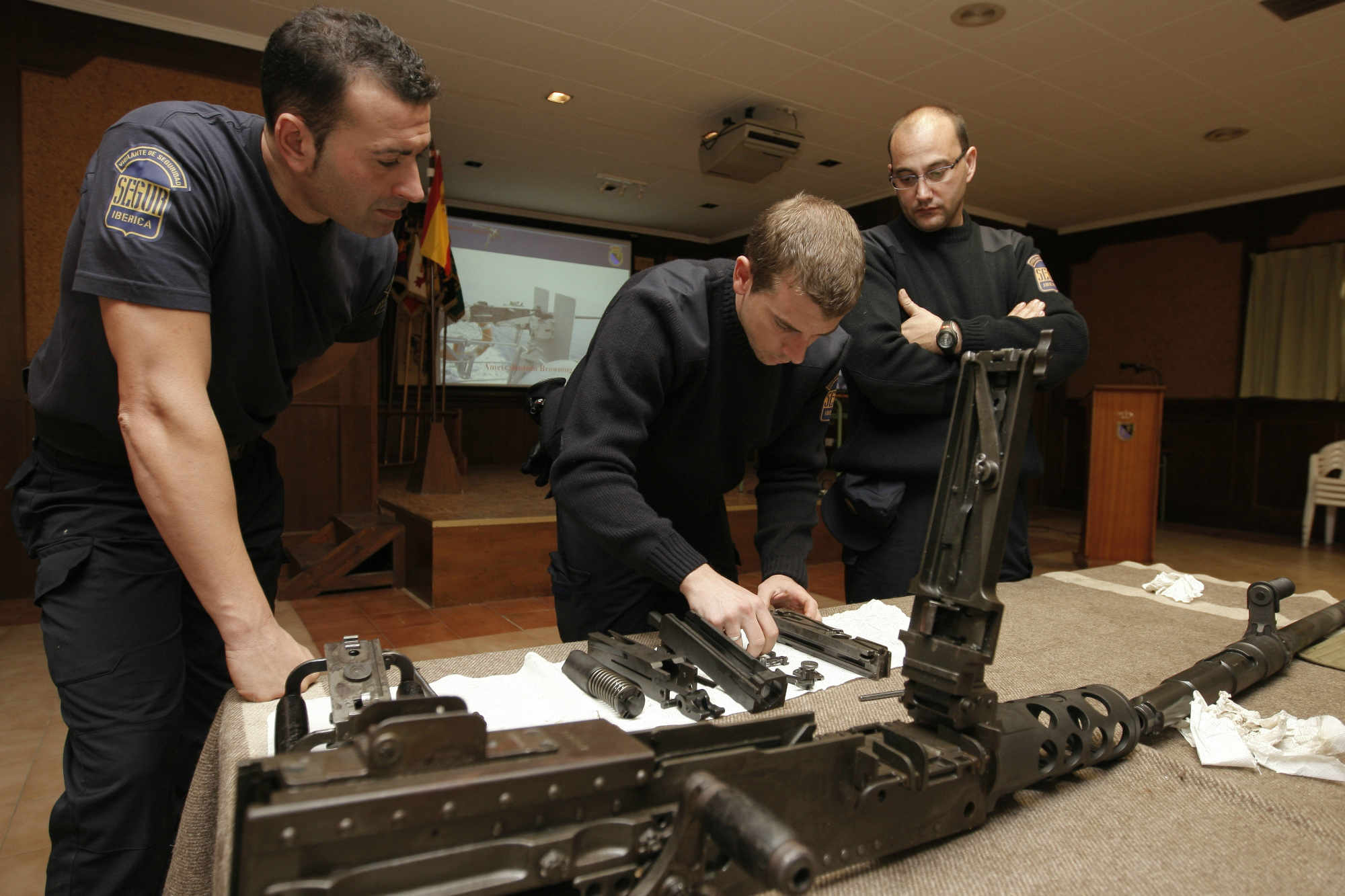 infantes de marina con armamento