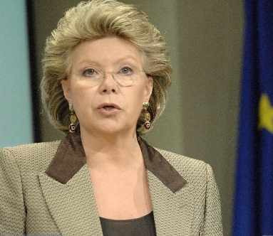 La comisaria Viviane Reding