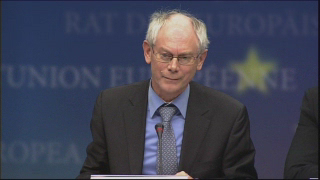 Van Rompuy, en la conferencia de prensa