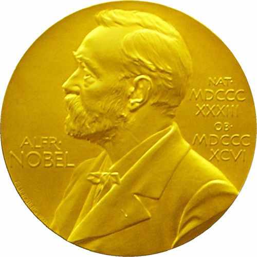 Medalla con la imagen de Alfred Nobel