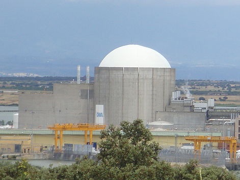 Vista de la central nuclear