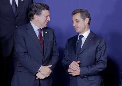 Barroso y Sarkozy charlan