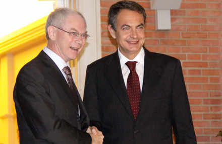 Van Rompuy y Zapatero