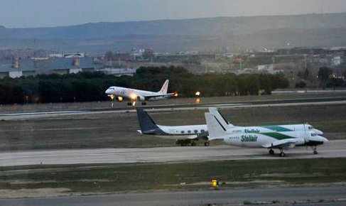 Avión despega en Barajas