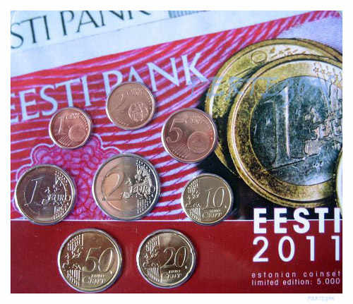 Monedas de euro emitidas por el Banco de Estonia