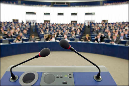 Pleno del Parlamento europeo en Estrasburgo