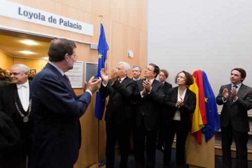 Acto de homenaje a Loyola de Palacio en Bruselas