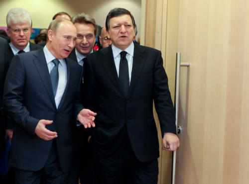 Putin y Barroso, en Bruselas