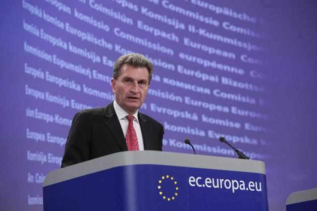 Gunther Oettinger, comisario europeo de Energía