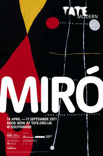 Cartel de la exposición de Miró en la Tate Modern