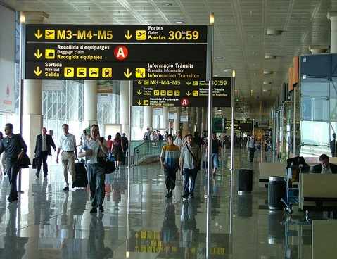 un aeropuerto europeo