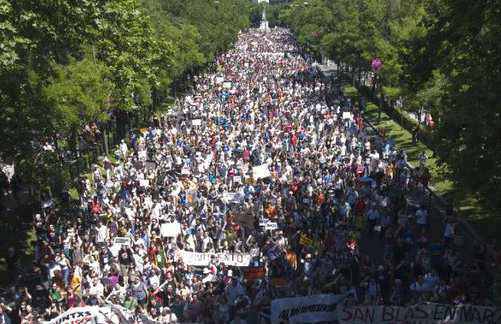 Manifestación del 15M en Madrid