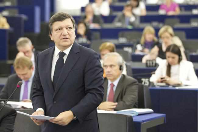 Barroso ante el pleno del Parlamento Europeo