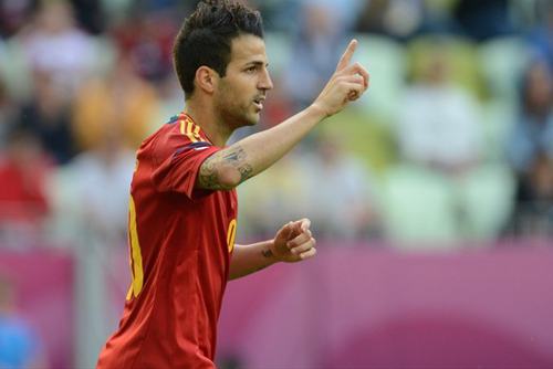 Cesc Fábregas, autor del gol de España ante Italia